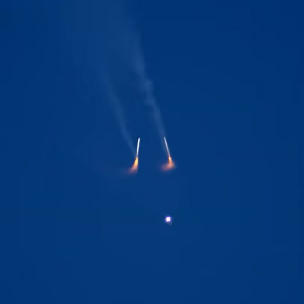 CGI отделения бустеров SLS