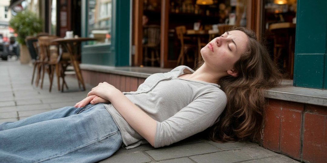 Обанкротившийся хозяин кафе подобрал бродяжку, упавшую в обморок, и приютил ее, уехав договариваться с инвесторами об отсрочки