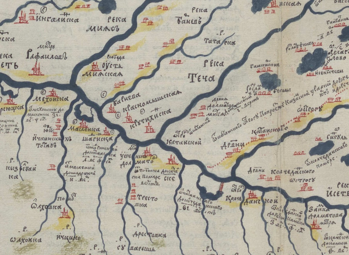 Фрагмент указанной выше карты.