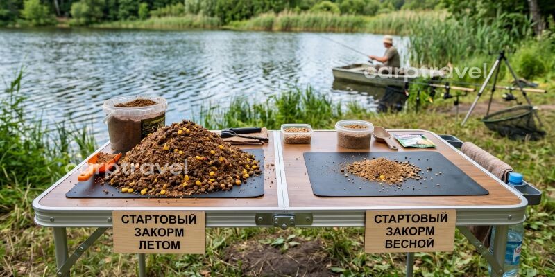 Весной объём стартового закорма нужно сокращать в 4–5 раз по сравнению с летним