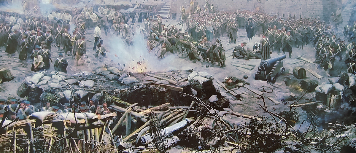 Ф. Рубо Оборона Севастополя (фрагмент)