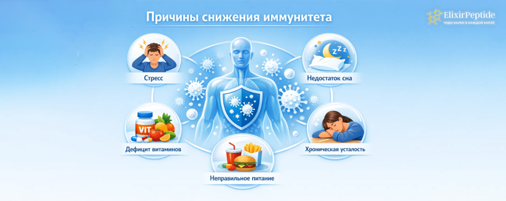 причины снижения иммунитета