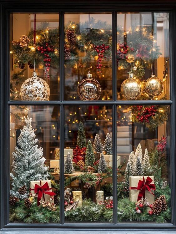 Новогдняя витрина (фото из интернета)