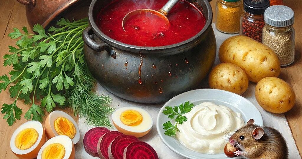 Холодный борщ из маминой тетради, рецепт из 90-х - идеальная альтернатива окрошке в жару.