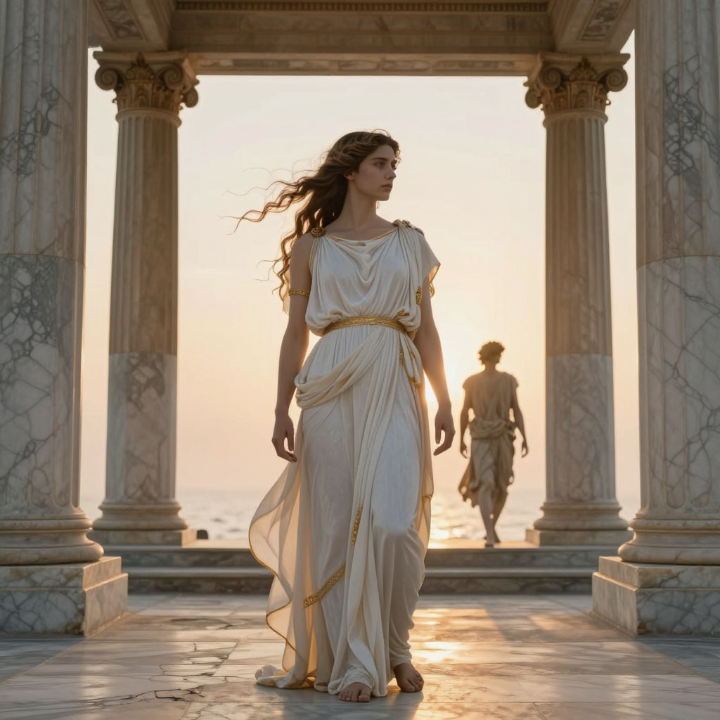 Аполлон обиделся на Кассандру и обрек ее скитаться по векам с никому не нужным знанием грядущего. 