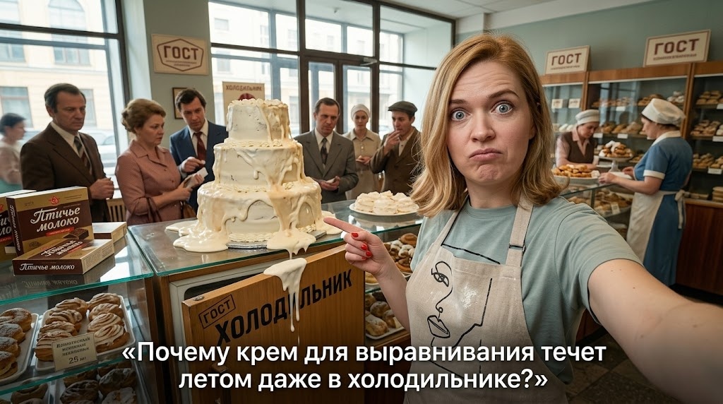   Причины таяния крема для торта летом даже при хранении в холодильнике admin