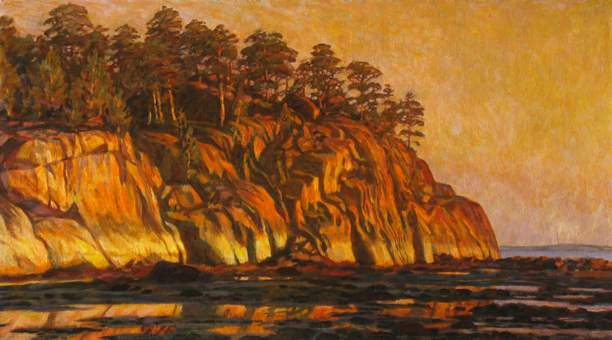 Пресняков М. А. Белое море. Кий остров. Вечер на первой перейме. 2011 г., х., м., 50х90