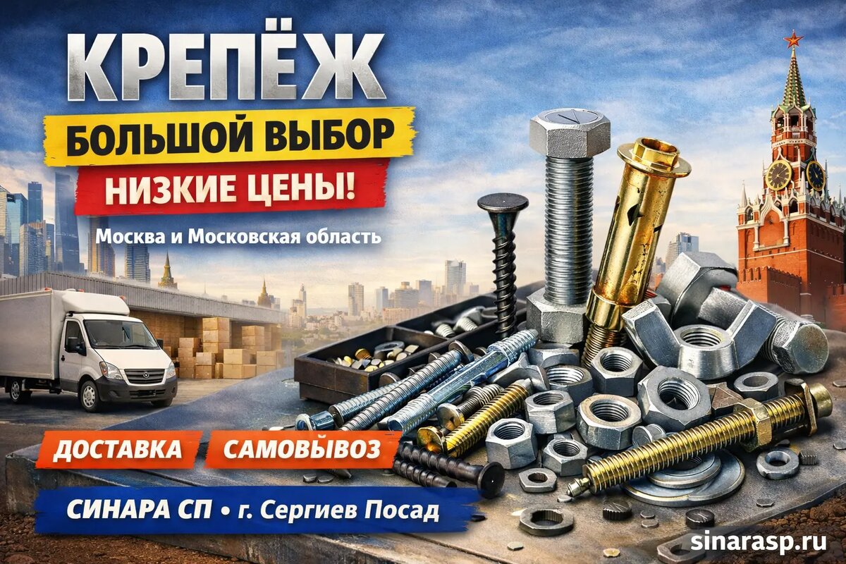 Крепёж по низким ценам - купить в Москве и МО без переплат