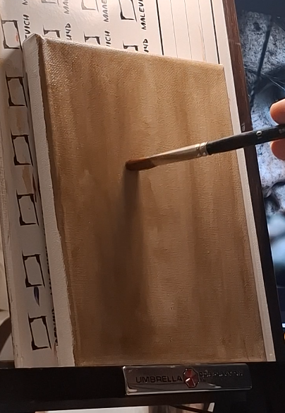 Закрашивая весь холст