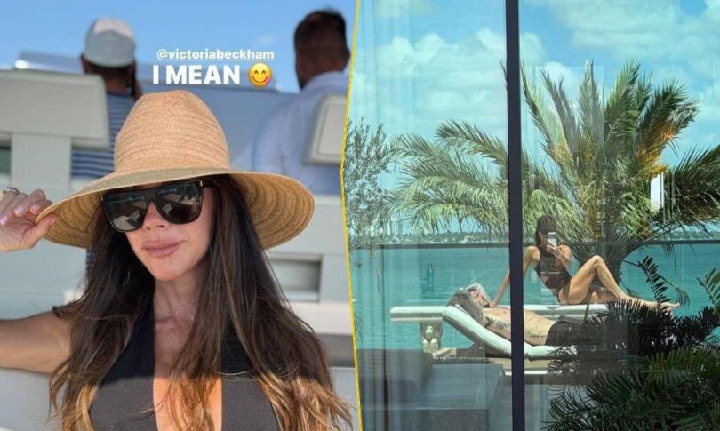    Источник: Социальные сети | Виктория Бекхэм поделилась пляжным кадром с Дэвидом и рассказала о принятии себя