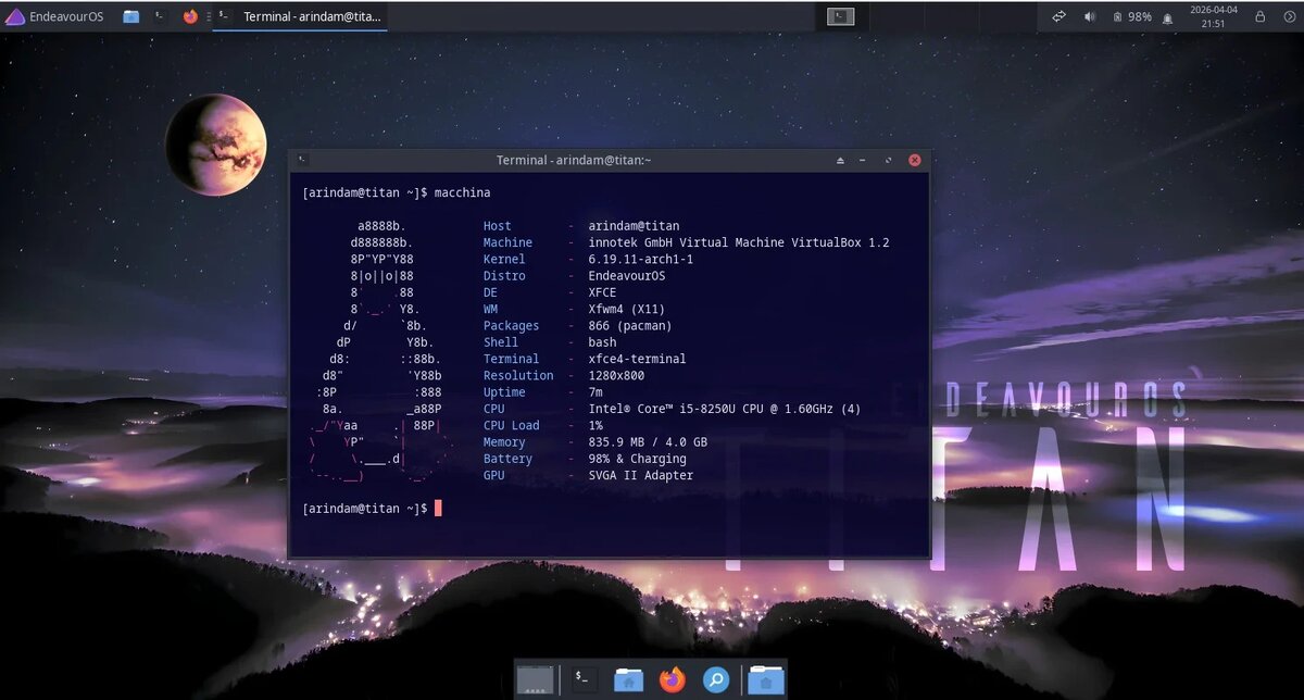 Релиз EndeavourOS «Titan»: Новое поколение дистрибутива на базе Arch Linux