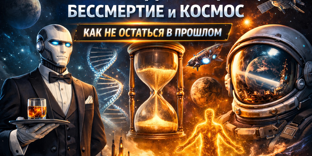 "РОБОТЫ-ДВОРЕЦКИЕ, БЕССМЕРТИЕ И КОСМОС" Как не остаться в прошлом, когда мир сорвался с катушек