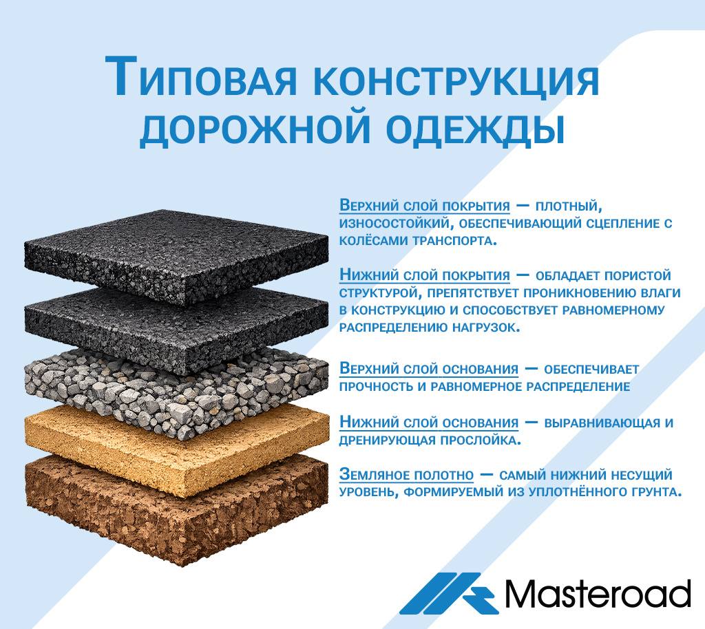 Послойная конструкция дорожной одежды