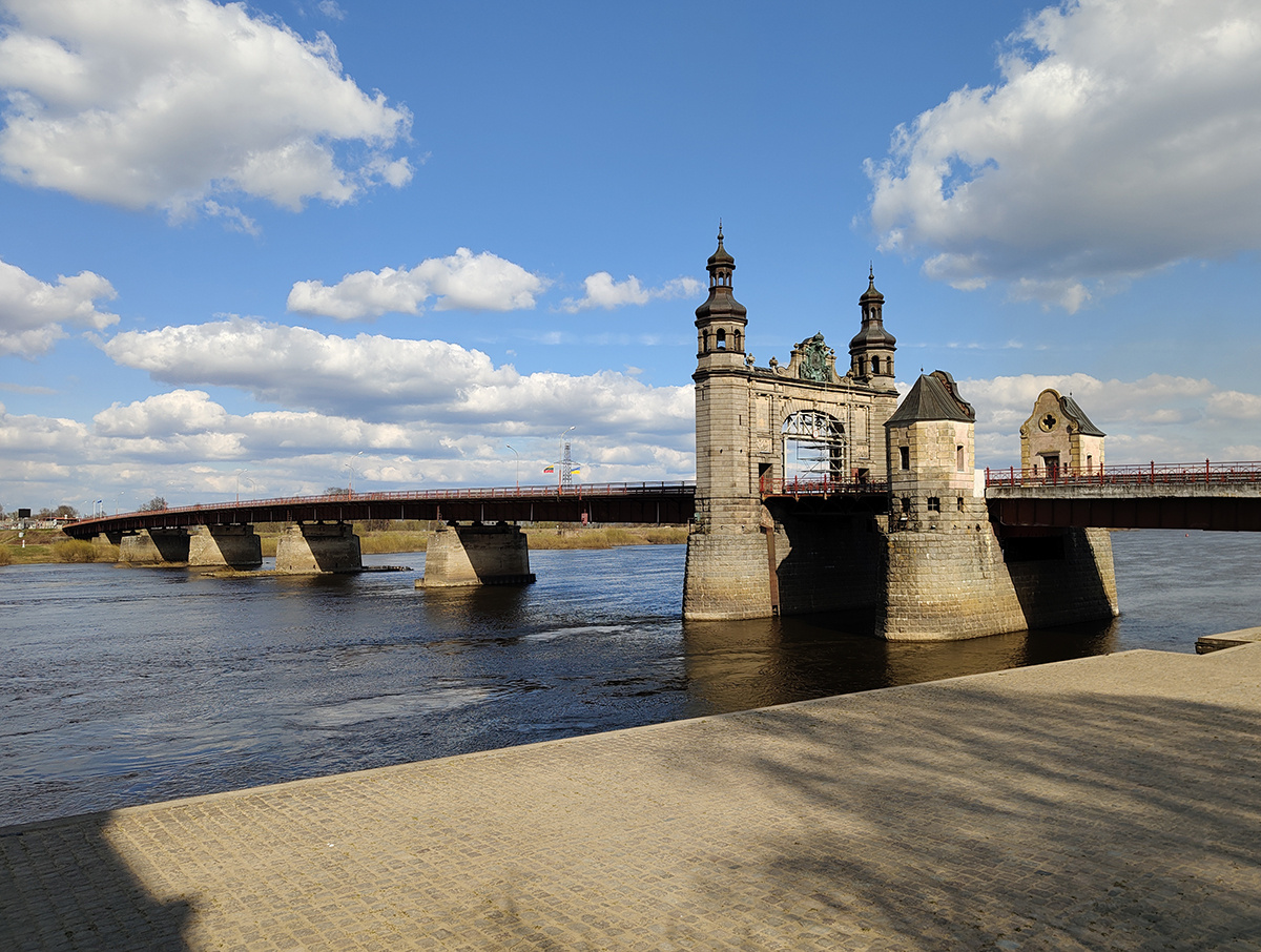 Мост королевы Луизы через реку Неман. Советск. Калининградская область. Россия.