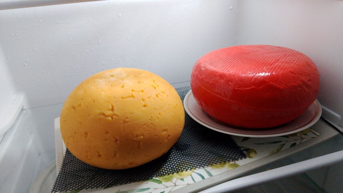 Наш сыр на обсушке...