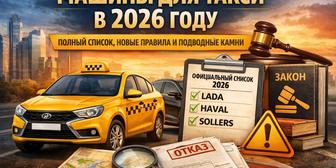 Какие машины можно использовать в такси в 2026 году: полный официальный список, новые правила и подводные камни