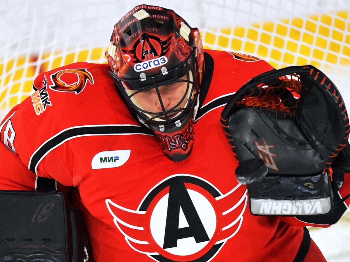    Вратарь ХК "Автомобилист" Евгений Аликин | © РИА Новости / Павел Лисицын