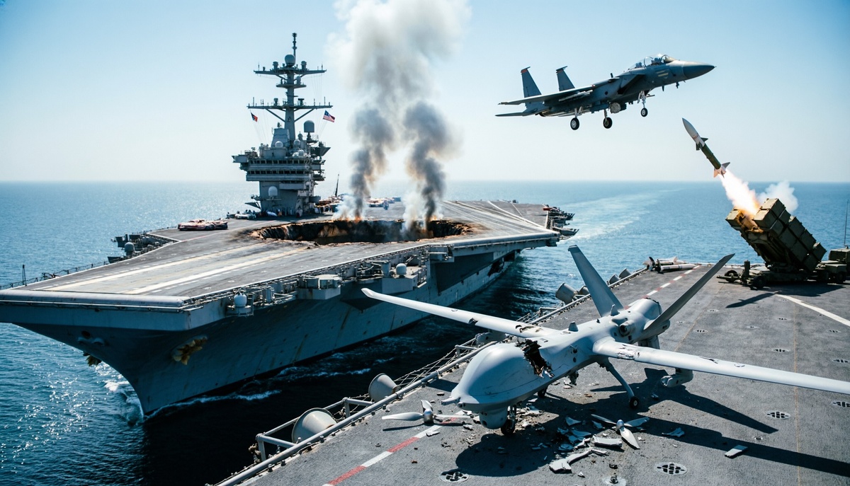 Симмволическая метафора к неудаче США в Иране. ИИ. 2026 год