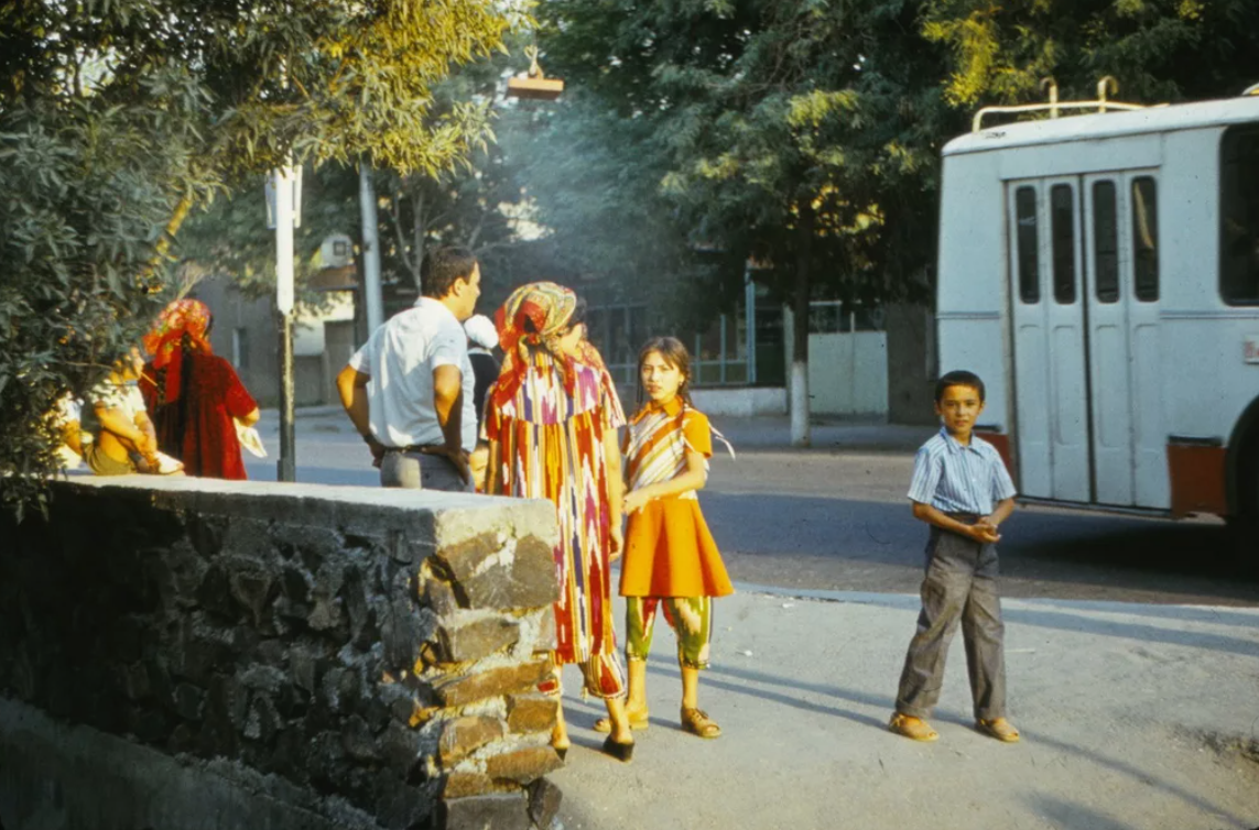 Город Ленинабад. На улицах, 1982 год, Таджикская ССР