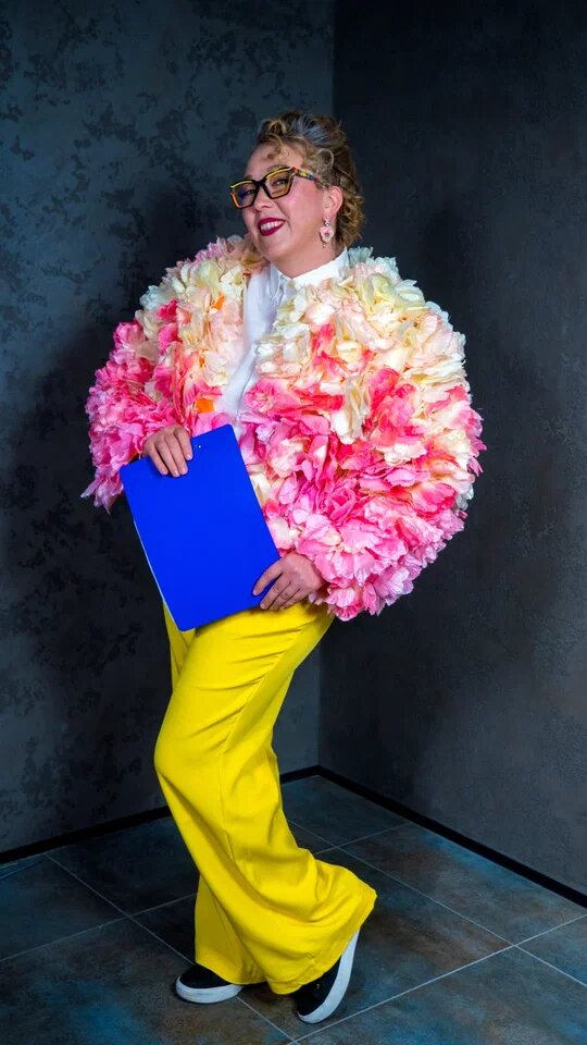 Анна, руководитель и идейный вдохновитель шоу, она же и его ведущая! Фото - Дмитрий Виноградов. 