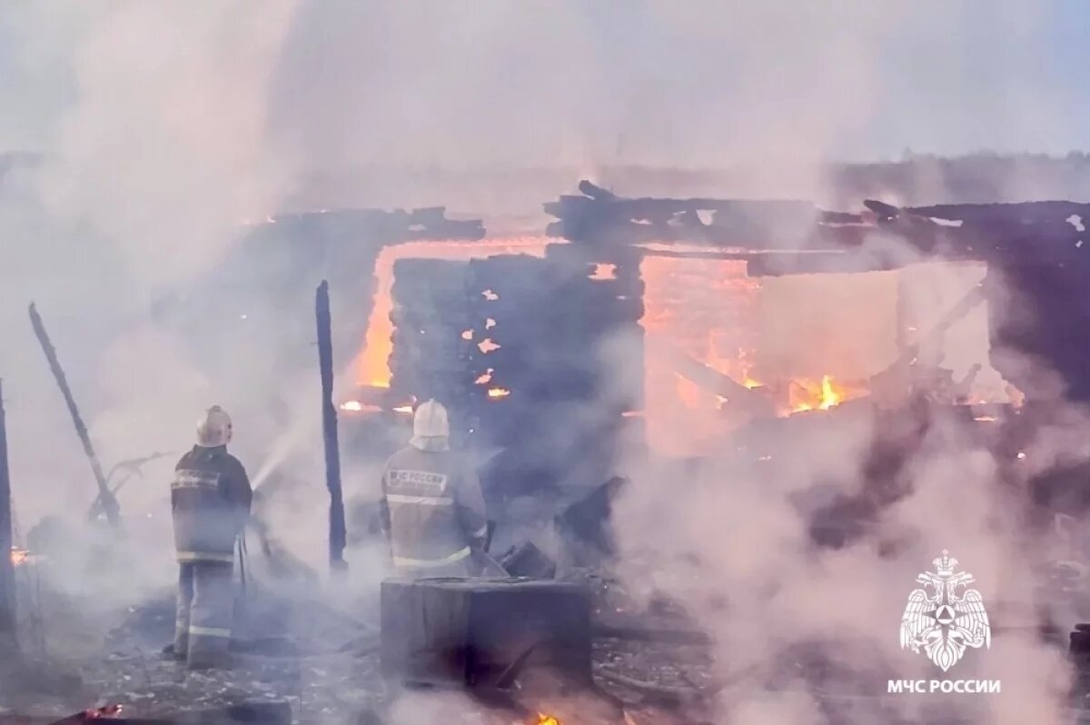    В Тверской области из-за короткого замыкания на пожаре погиб человек