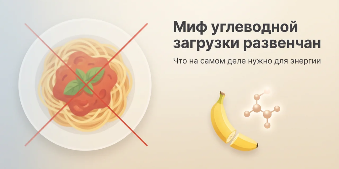 Миф углеводной загрузки развенчан