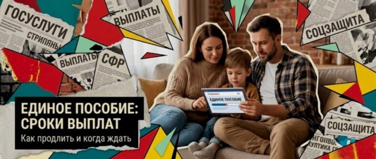   Иллюстрация к материалу: Единое пособие для семей: как продлить и когда ждать выплаты