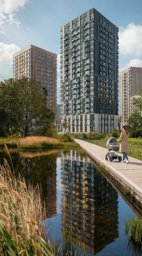 Набережная реки в ЖК РИДЗ