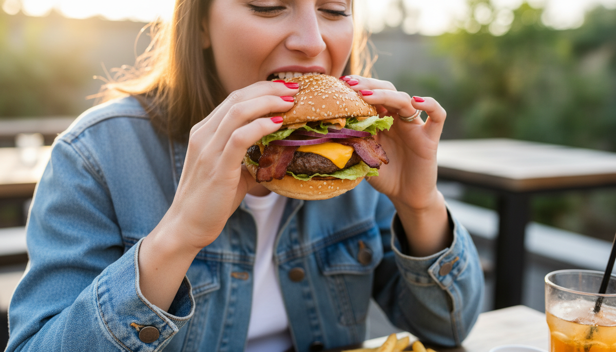 Чувство голода ведет к агрессии, а агрессия ведет к чувству голода (Nano Banana)