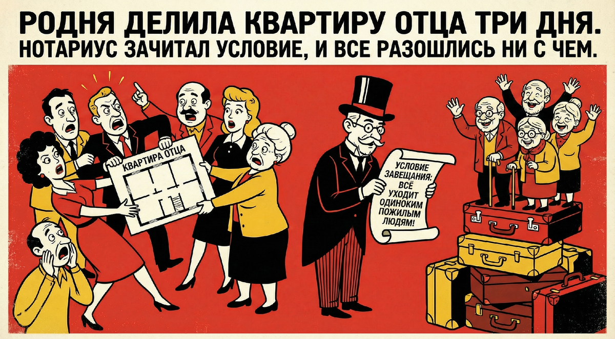 Завещание составлено по всем правилам, заверено мной лично