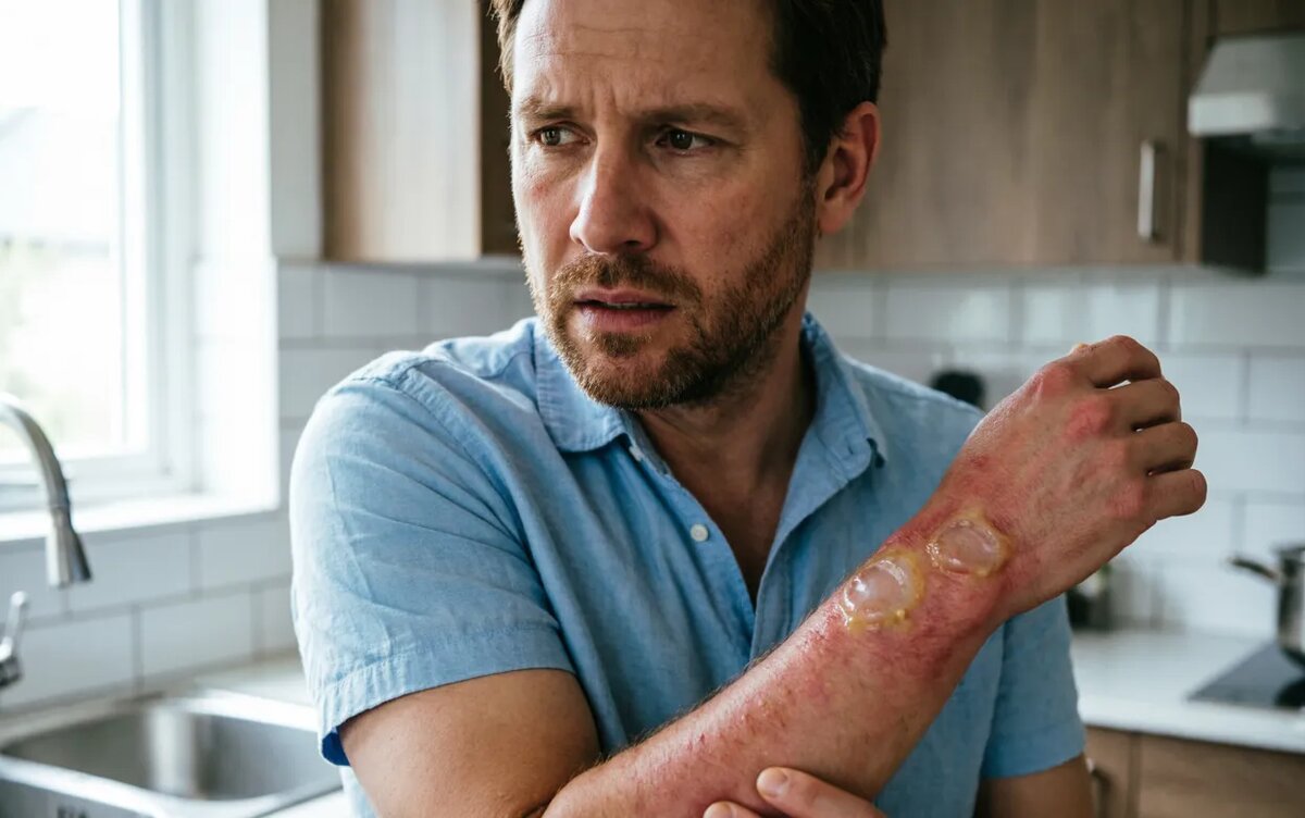    Ошпарились кипятком или маслом? У вас есть 3 минуты, чтобы не остался след