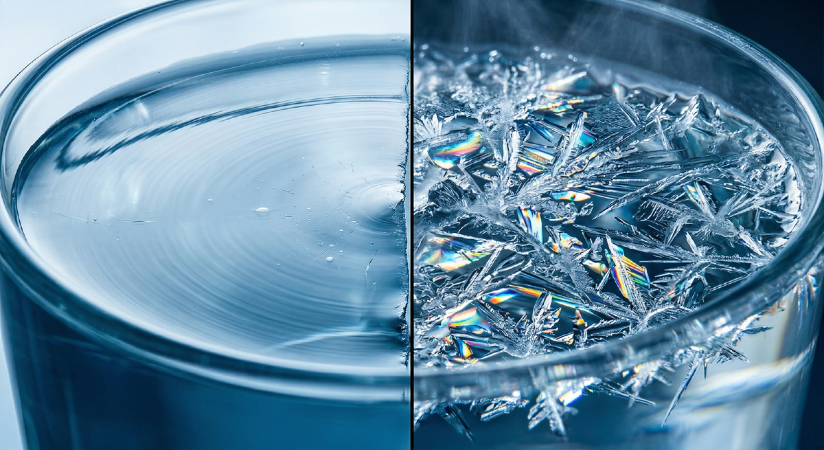 почему кипяток обгоняет холодную воду