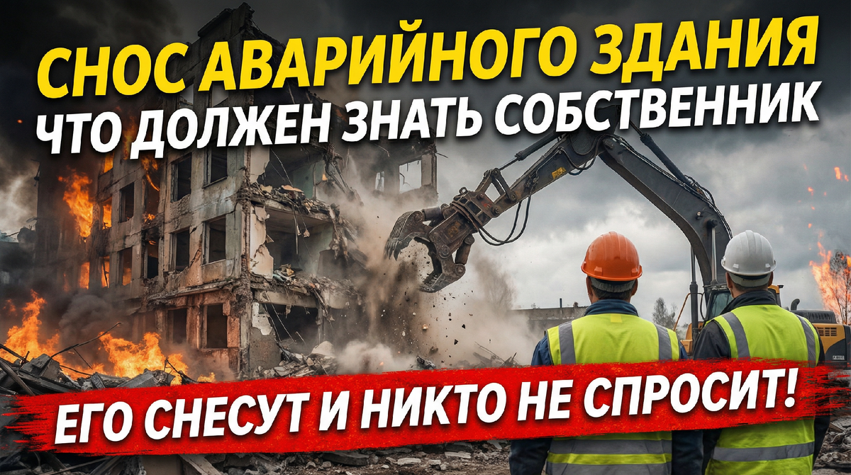 Снос аварийного здания: что должен знать собственник