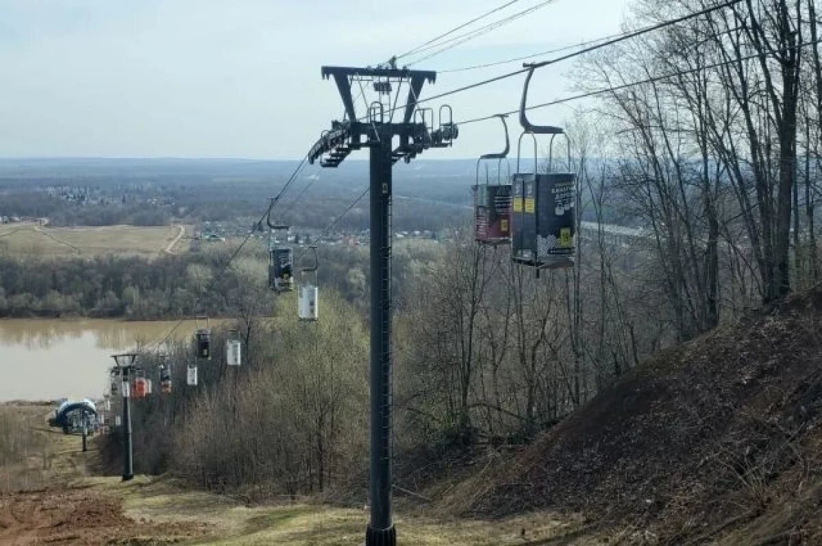    В Уфе начала работу пассажирская канатная дорога