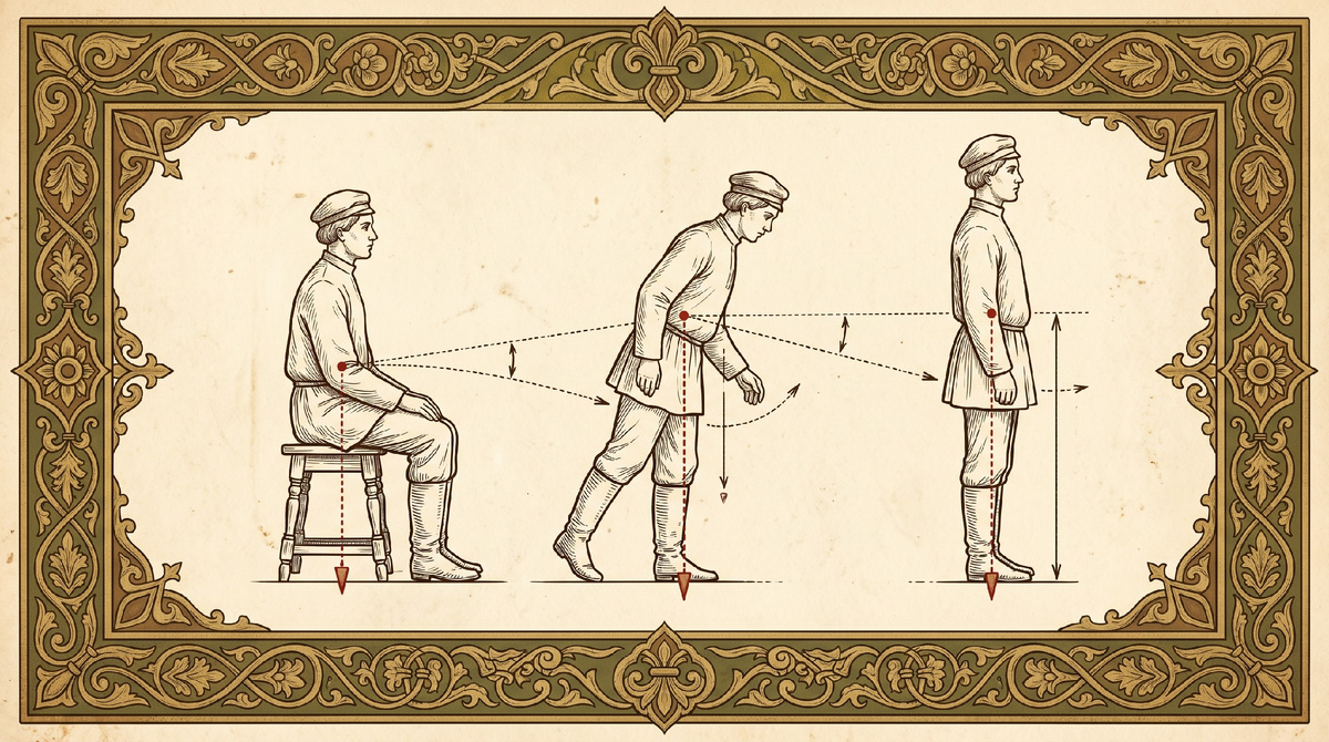 Геометрия вставания: как мы перемещаем свой вес, даже не задумываясь об этом