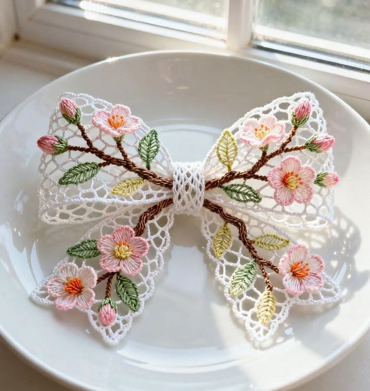 бантики связанные крючком