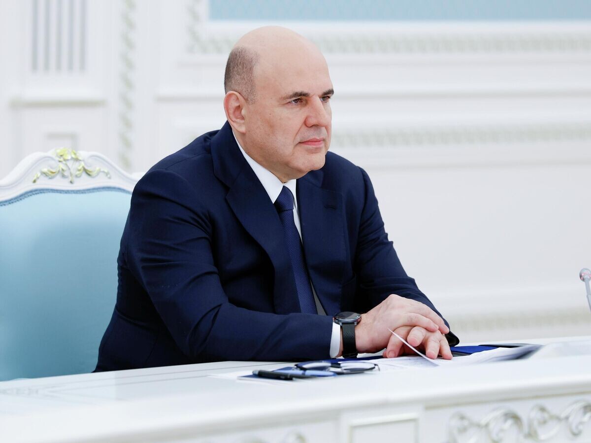    Председатель правительства РФ Михаил Мишустин во время встречи с президентом Казахстана Касым-Жомартом Токаевым в Астане | © РИА Новости / Дмитрий Астахов