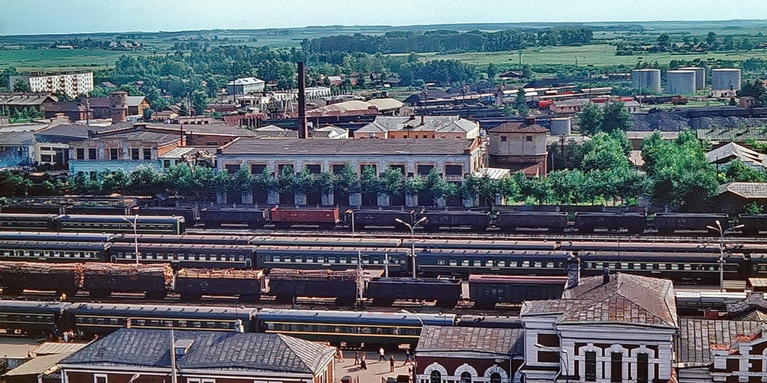 Вид на завокзальную Вологду, 1978 год