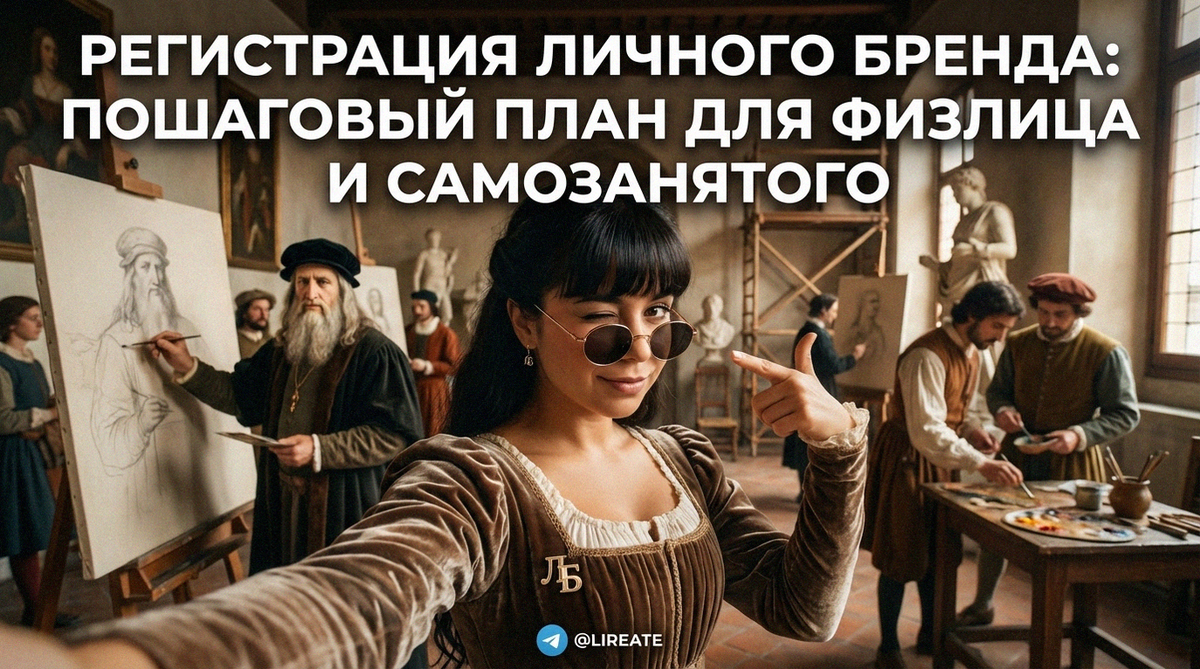    Пошаговый план регистрации личного бренда Лирейт