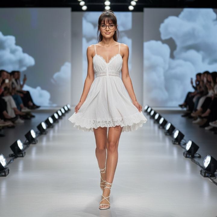 Нарядила ее в сарафан и босоножки, созданные ИИ