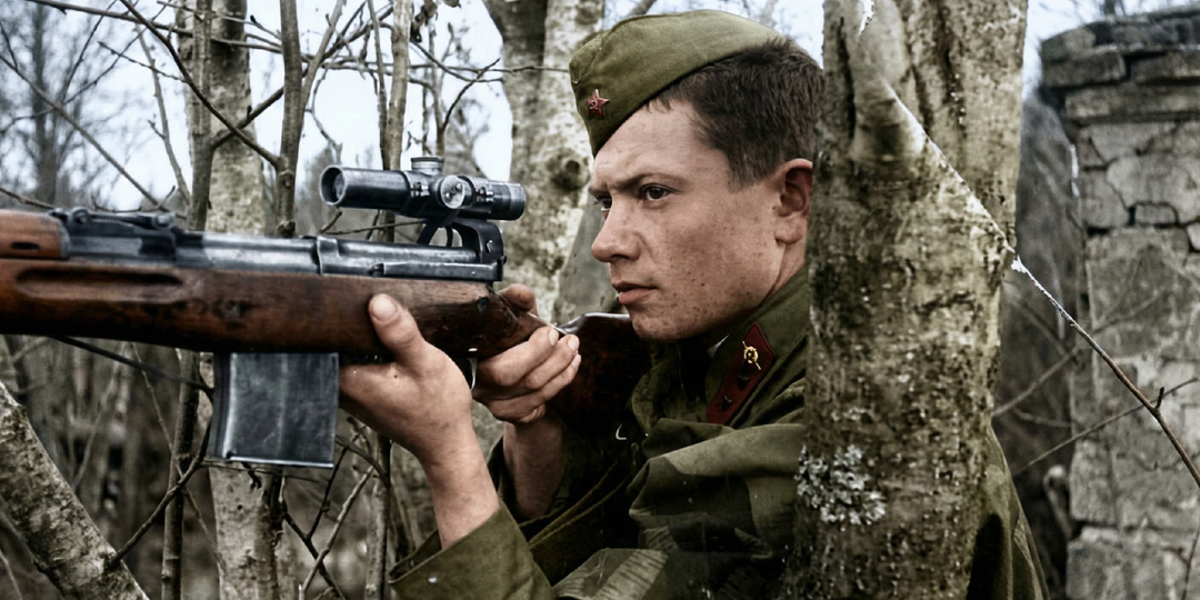 Немецкие снайперы стреляли наповал, но Советские делали хитрее