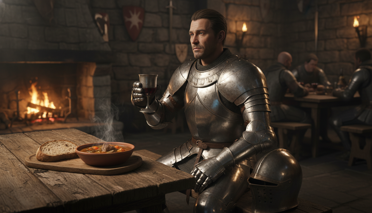 Даже у рыцарей и знати пользовались популярностью блюда, где хлеб размачивали в вине или бульоне.