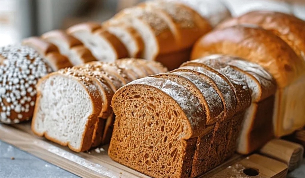 Хлеб домашней выпечки.