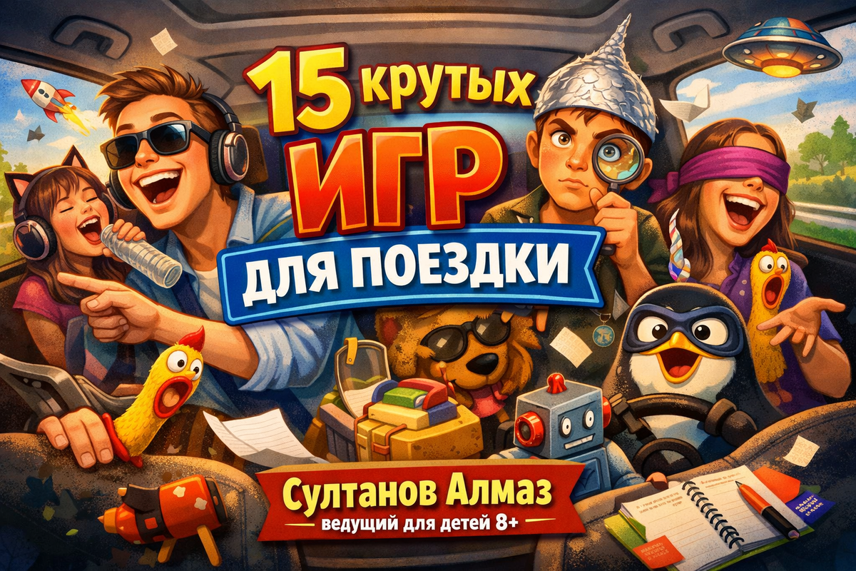 султанов алмаз ведущий для детей 8+ игры и идеи для поездки в машине 