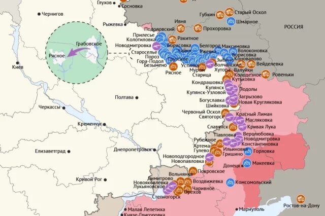    Карта боевых действий в зоне СВО на 14 апреля 2026 года