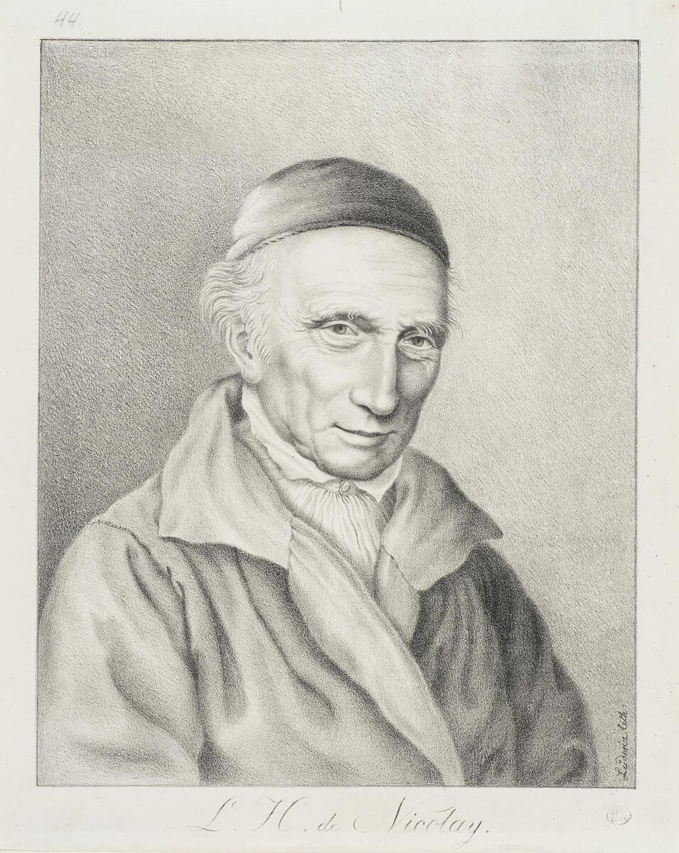 Людериц, Густав. Портрет Л. Г. Николаи. Около 1820 г. Бумага; литография. 29,5х24 см
