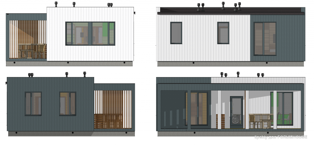 Рендер будущих фасадов