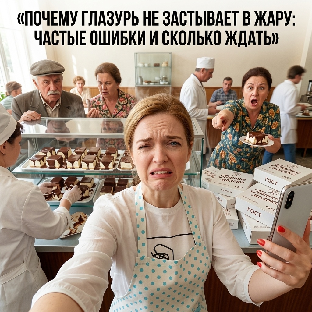    Причины, по которым глазурь не застывает летом, и способы решения admin