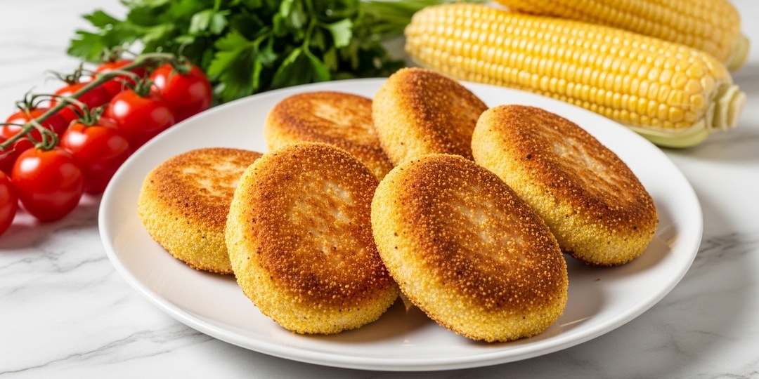 Сочные куриные котлеты в кукурузной панировке