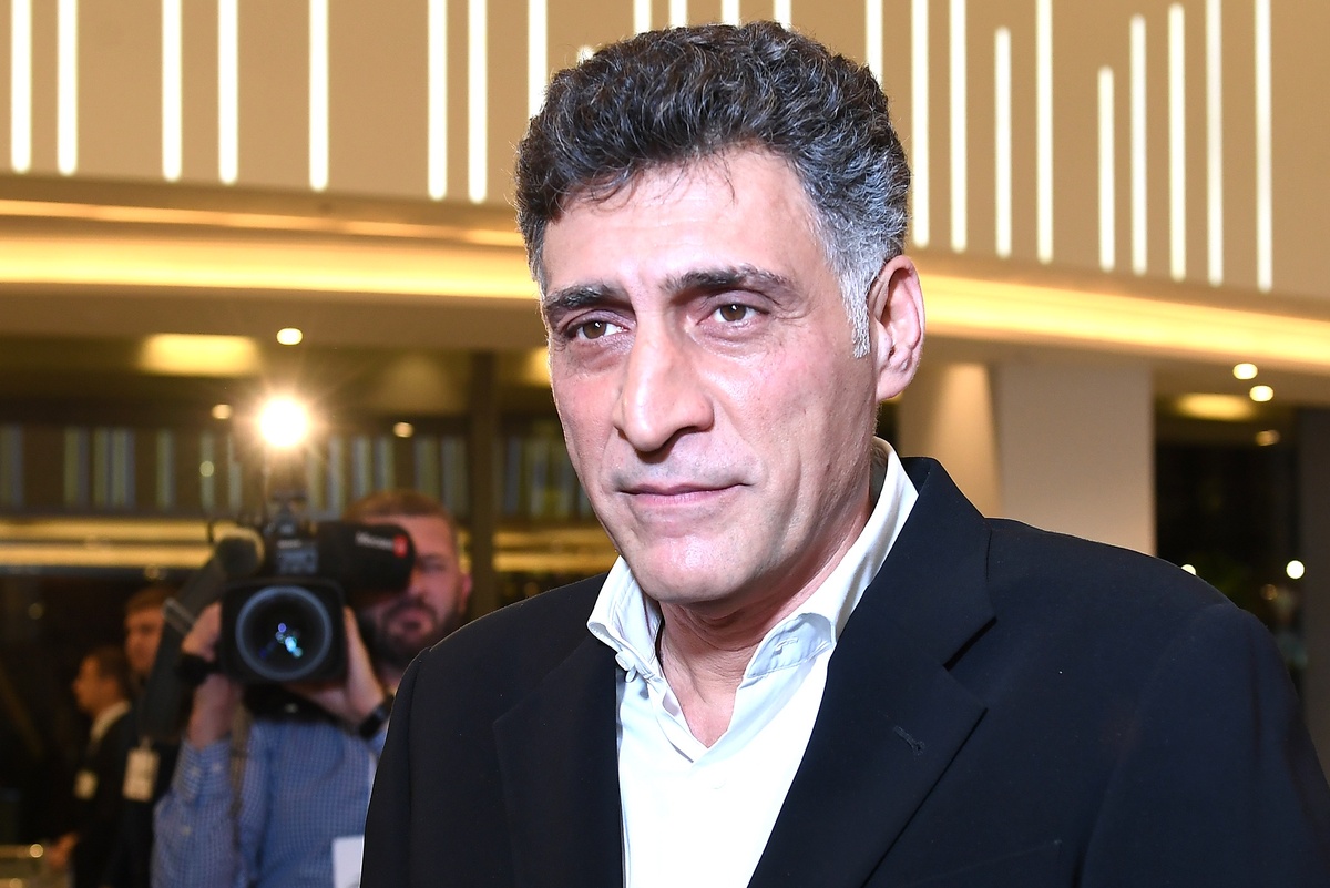    2018 Режиссер Тигран Кеосаян во время премьеры своего фильма "Крымский мост. Сделано с любовью!" в концертном зале "Зарядье" в Москве./Екатерина Чеснокова/ РИА Новости